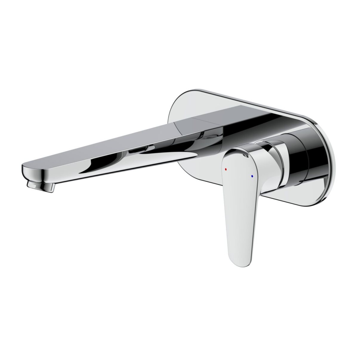 Posh Solus wall bath mixer and spout in chrome